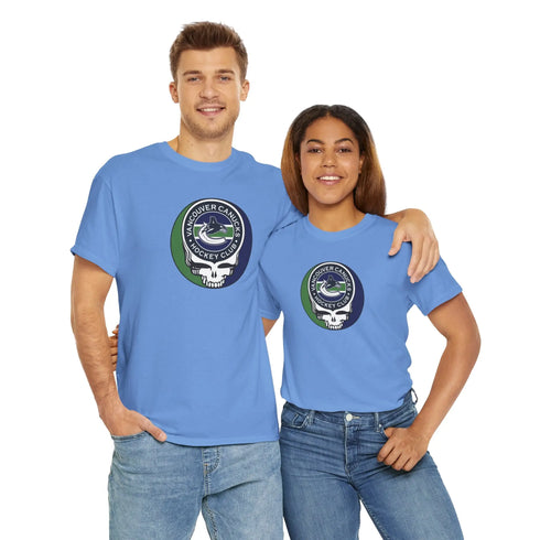 Vancouver Canucks Grateful Dead Steal Your Face T-Shirt Printify